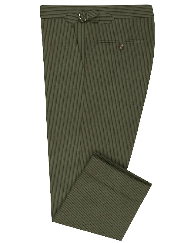 Fashion Vests Modrone Corduroy Green Olive - 8 Wale